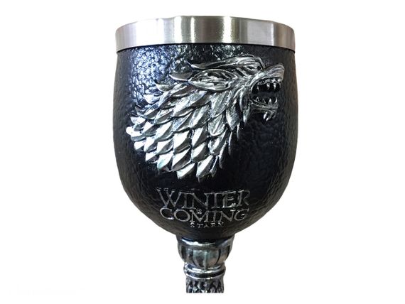 Келих для Вина Гуртка Чашка Череп Гра Престолів Game Of Thrones Winter is Coming Stark Старк Готика Подарунок | Зображення 5