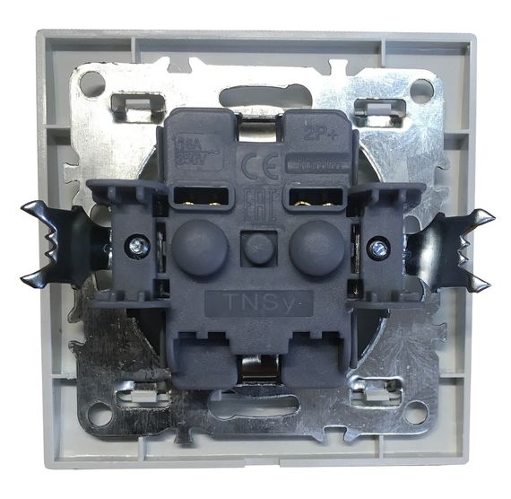 Розетка внутрішній установки 1-а з/к з кришкою біла IP20 Malta Ny95000961 | Зображення 1