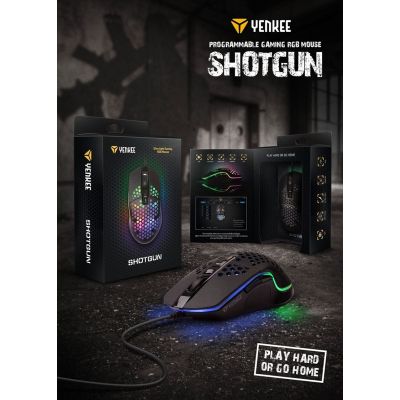 Мышка YENKEE YMS 3030BK Shotgun USB Black (45015501) | Зображення 4