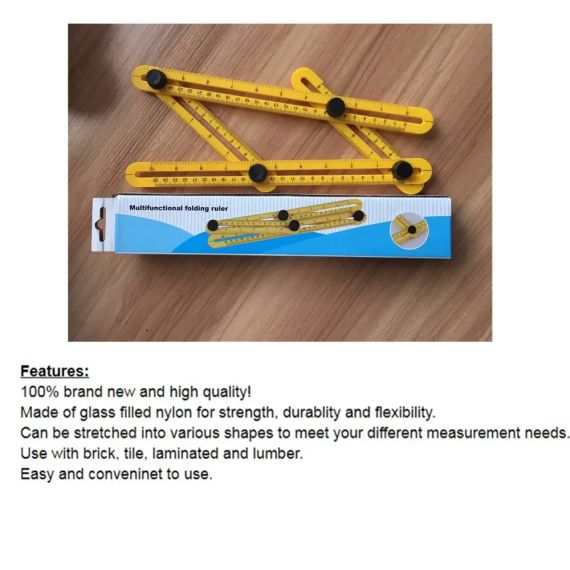 Мультифункціональна лінійка Multifunctional folding ruler | Зображення 1