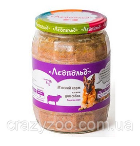Вологий корм для собак Леопольд м'ясний раціон ягня 720 г
