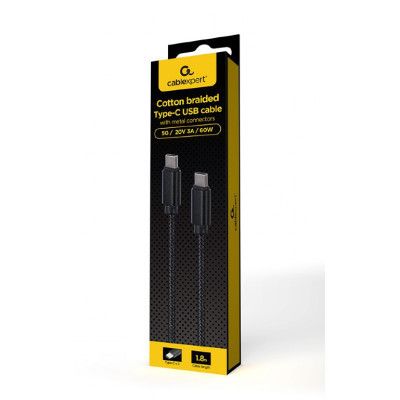 Дата кабель USB-C to USB-C 1.8m 60W USB2.0 Cablexpert (CCDB-mUSB2B-CMCM-6) | Зображення 1