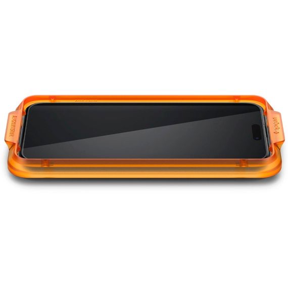 Скло захисне Spigen Apple iPhone 15 Plus Glas.tR AlignMaster FC Black (2P) (AGL06886) | Зображення 3