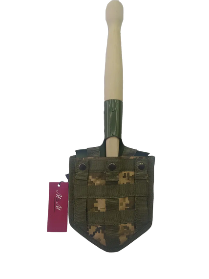 Саперна лопата М&М МСЛ50 Хакі в чохлі з MOLLE Піксель (213224) | Зображення 1