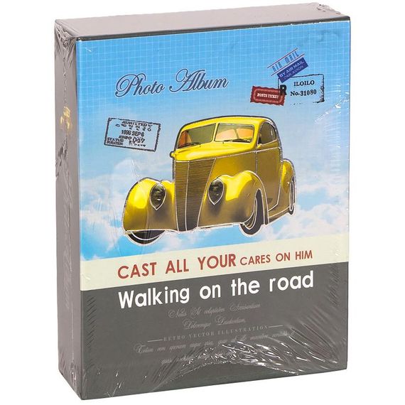 Фотоальбом детский 6669 40 фотографий 10*15см Серый