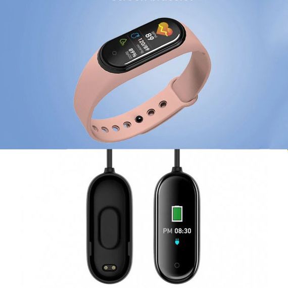 Фітнес браслет smart band m5, Фітнес годинник м5, Годинник фітнес трекер. CG-352 Колір: рожевий | Зображення 9