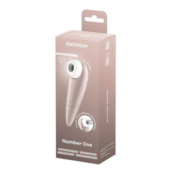 Вакуумный клиторальный стимулятор Satisfyer Number One, на батарейках | Зображення 2