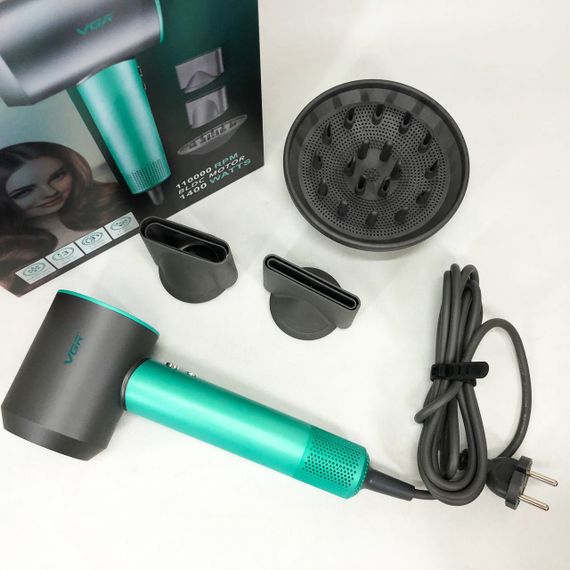 Фен професійний VGR V-440. Колір: зелений | Зображення 3