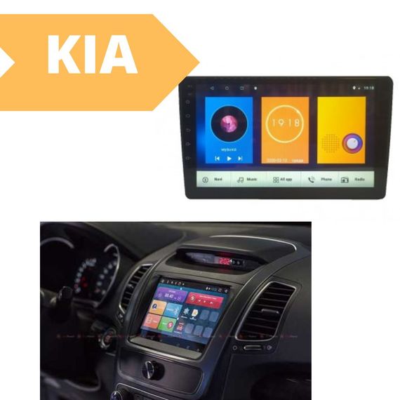 Штатна автомагнітола  Kia Sorento 2013-2014 (9") Android 10.1 (4/32) чорна (MER-14115_5463) | Зображення 1