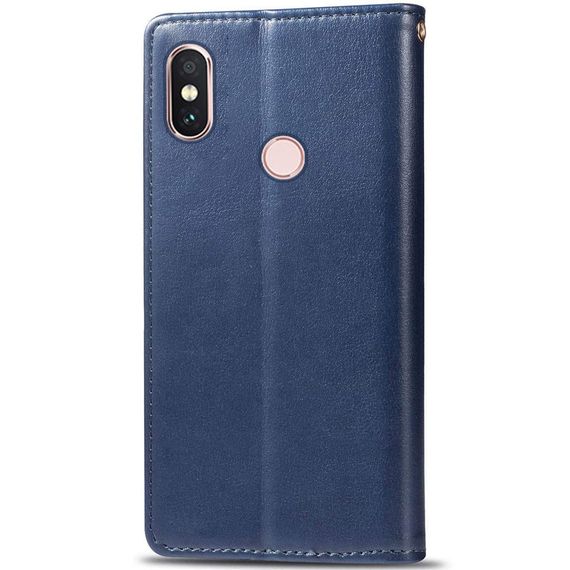 Шкіряний чохол-книжка GETMAN Gallant (PU) для Xiaomi Redmi Note 5 Pro / Note 5 (AI Dual Camera) Синій | Зображення 1