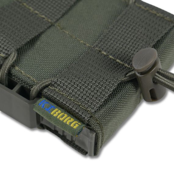 Жесткий усиленный тактический подсумок Kiborg GU Single Mag Pouch Khaki | Зображення 8