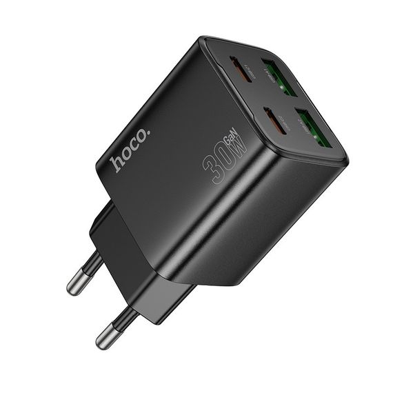 МЗП Hoco N56 Fundador PD30W four-port (2USB-A/2C) Black | Зображення 2