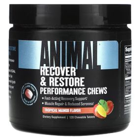 Послетренировочный комплекс Universal Animal Recover and Restore Performance Chews 120 жевательных таблеток  (Tropical Mango)