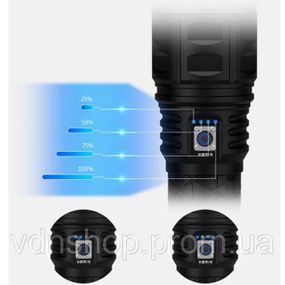 Портативный LED фонарь на батарее AK138-1, Долговечный светодиодный фонарь лед тактический YG-46