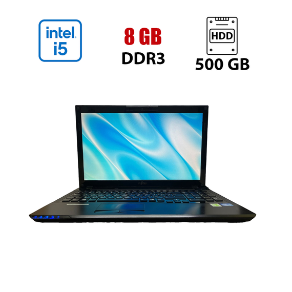 Ноутбук Б-класс Fujitsu LifeBook AH552 / 15.6" (1366x768) TN / Intel Core i3-3120M (2 (4) ядра по 2.5 GHz) / 8 GB DDR3 / 500 GB HDD / Intel HD Graphics 4000 / WebCam б/у