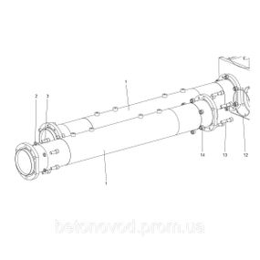 Циліндр робочий CF 176×1500 CIFA