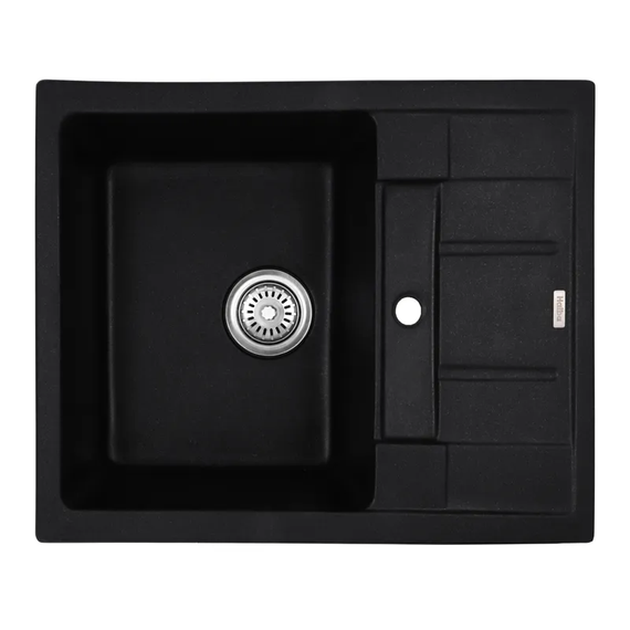 Мийка кухонна Haiba HB8210-G226 Black 620x500x200 (HB0983)