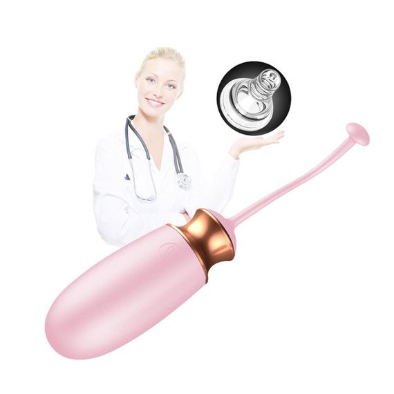 Віброяйце - Vibrating Silicone Love Egg Pink, USB, 10 Function, Heating, Voice Control sexstyle | Зображення 3