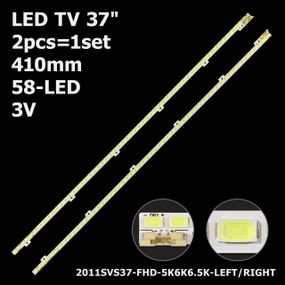 LED підсвітка TV 37" 58-led 2011SVS37-FHD-5K6K6.5K-LEFT 2011SVS37-FHD-5K6K6.5K-RIGHT JVG4-370SMA-R3  2шт.