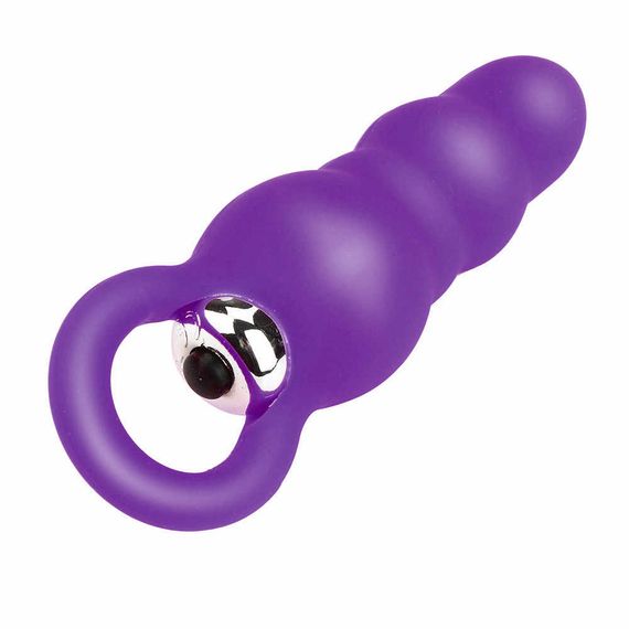 Анальная вибрирующая пробка с кольцом | Зображення 9