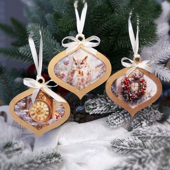 Творческий набор для создания 3-х елочных украшений "Cozy Winter" FDCKW-054 | Зображення 3