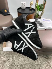 Чоловічі кросівки Exchange AX Black White замша , текстиль , В'єтнам 43 27,5