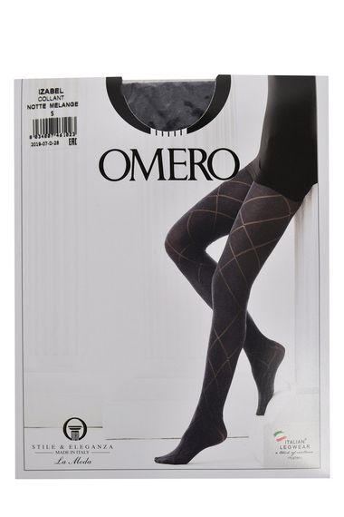 Колготи теплі Omero Izabel collant, Italy, 100 den, розміри S, L, колір чорний | Зображення 1