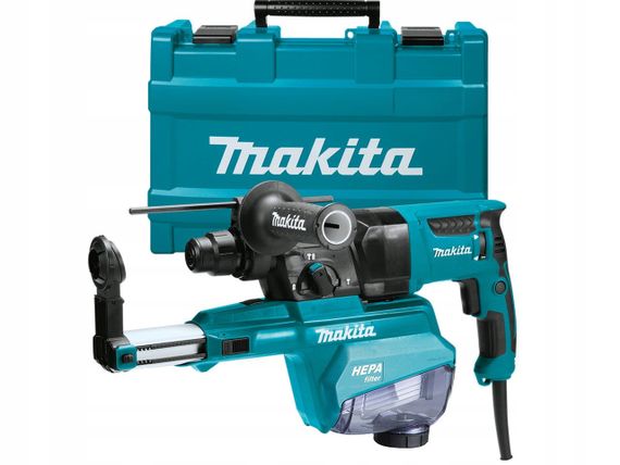 Перфоратор мережевий із системою пиловідведення Makita HR2652 (800 Вт, 2.4 Дж, SDS-PLUS)