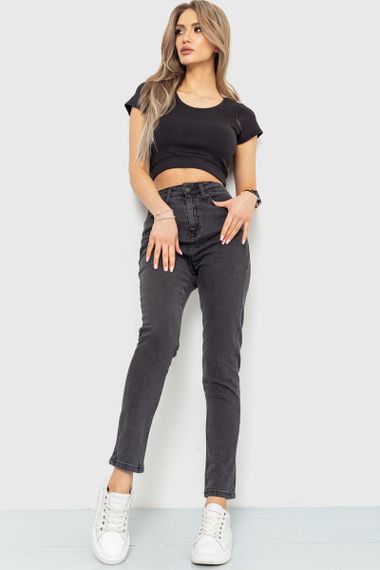 Джинси жіночі skinny, колір темно-сірий, 186R0029 | Зображення 1