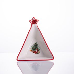 Піала новорічна з порцеляни у формі ялинки на Різдво 15×12×4 (см) HP-SDHK-15