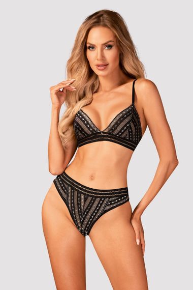 Комплект Obsessive Natilya set Чорний XS/S