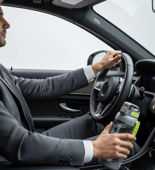 Пляшка TKK 1400 мл — Сіра Tritan BPA-free, ударостійка, спортивна з подвійною системою перенесення | Зображення 9