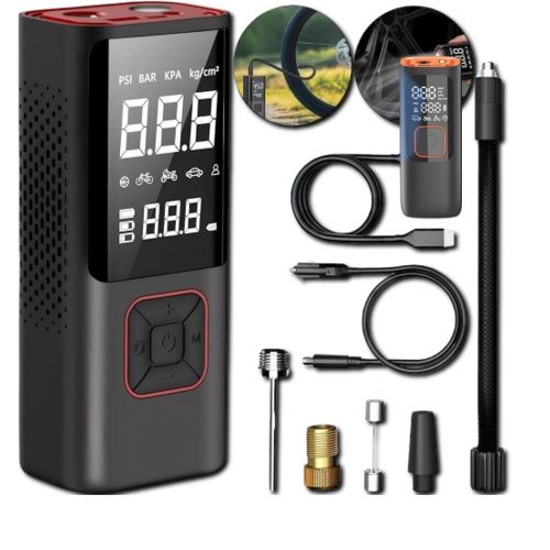 Портативний акумуляторний компресор з цифровим дисплеєм XPRO ATJ-6988 (43757-ATJ-6988_1197)
