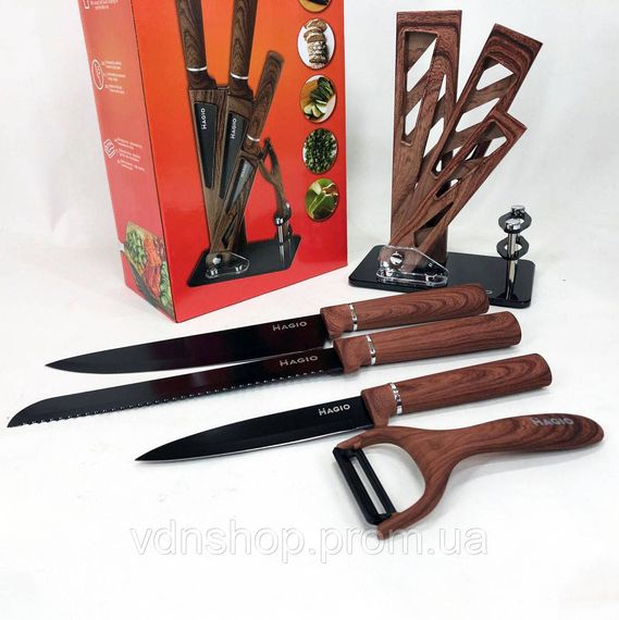 Хорошие ножи для поваров Magio, Бюджетные кухонные ножи, Набор ножей для новой кухни QO-64 | Зображення 8