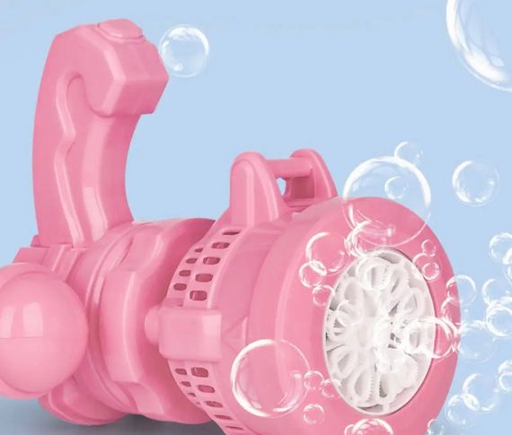 Дитячий пухирцевий пістолет Bubble Machine Toy · Автоматичний кулемет – генератор мильних бульбашок | Зображення 3