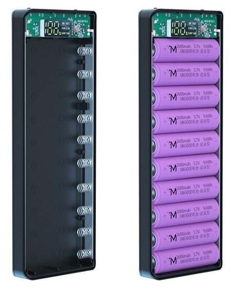 Корпус PowerBank M10-PD на 10 акумуляторів 18650 з функцією швидкого заряджання | Зображення 1