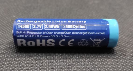 Аккумулятор Xtar 14500-800 3,7V 800mAh | Зображення 2