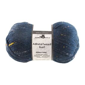 Шкарпеткова пряжа Schoppel Admiral Tweed Bunt, 4993 Синій