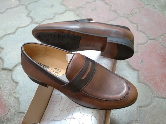Ультрастильные коричневые лоферы мокасины 41 размер | Зображення 3