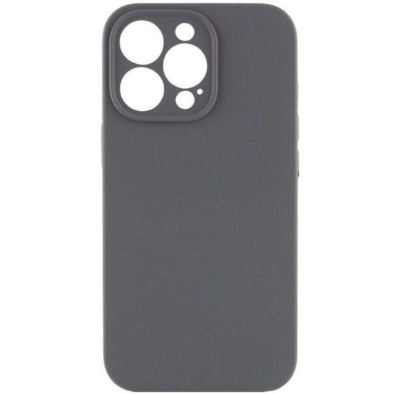 Чохол Silicone Case Full Camera Protective (AA) NO LOGO для Apple iPhone 16 Pro Max (6.9") Сірий / Dark Gray