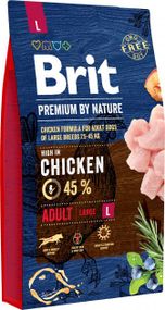 Корм Brit Premium Dog Adult L сухий з куркою для собак великих порід 8 кг