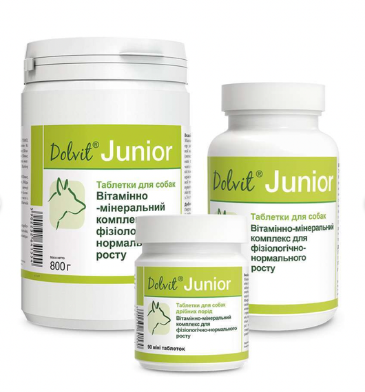 ВІТАМІНИ ДЛЯ ЦУЦЕНЯТ DOLFOS JUNIOR 90 ТАБЛЕТОК