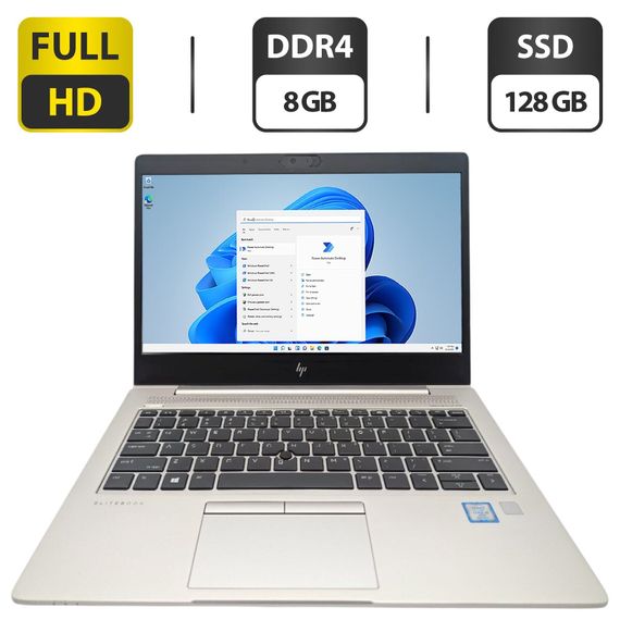 Ультрабук HP EliteBook 830 G6 / 13.3" (1920x1080) IPS / Intel Core i5-8365U (4 (8) ядра по 1.6 - 4.1 GHz) / 8 GB DDR4 / 128 GB SSD / Intel UHD Graphics / WebCam б/у