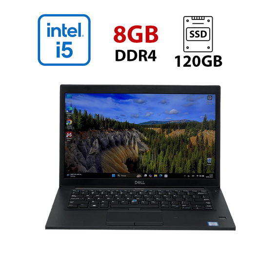 Ультрабук Dell Latitude 7490 / 14" (1920x1080) IPS / Intel Core i5-8350U (4 (8) ядра по 1.7 - 3.6 GHz) / 8 GB DDR4 / 120 GB SSD / Intel UHD Graphics 620 / NoWebCam б/у
