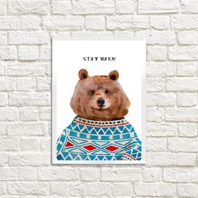 Постер у рамці Stay warm A3 (WMT3_19NG014_WH)