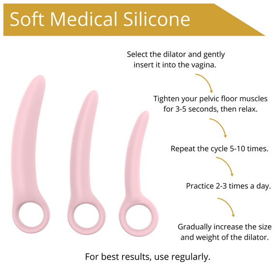 Набір вагінальних розширювачів - Erospace Sweet Play Pelvic Floor Muscles Training Set A13 Sex Aura | Зображення 7