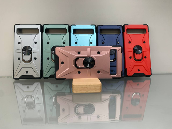 Google Pixel 6A рожевий протиударний Чохол накладка Ring Magnet з кільцем