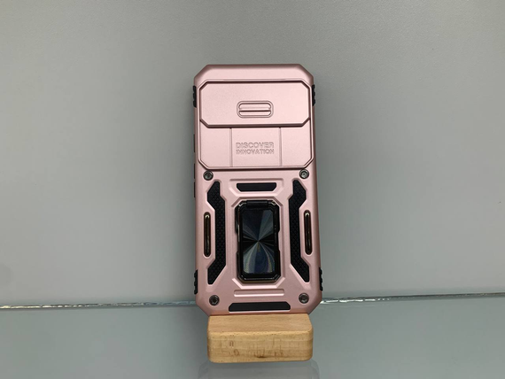 Google Pixel 9/9 Pro рожевий Протиударний Чохол накладка Ring Magnet Camera slide з кільцем