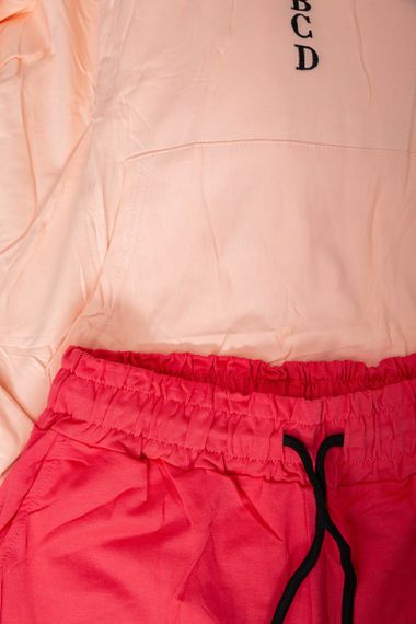 Спортивний костюм жіночий двонитка  -уцінка, колір персиковий, 214R1419-001-U-7 | Зображення 5