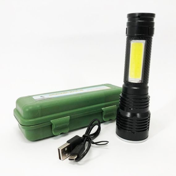 Ліхтарик потужний акумуляторний для дому Police BL-T630S-XPE+COB, Ліхтар портативний переносний UK-97 | Зображення 1